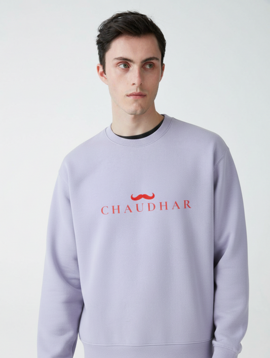 Chaudhar's Light Purple  Oversized Sweatshirt