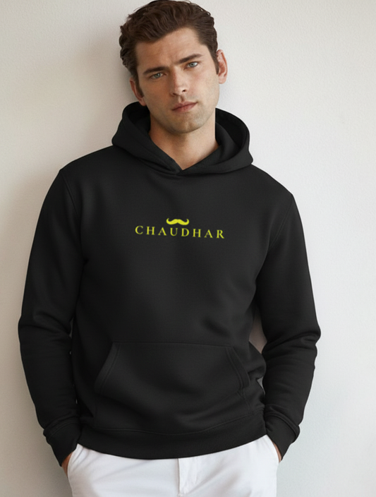 Chaudhar's Black  Oversized Hoodie