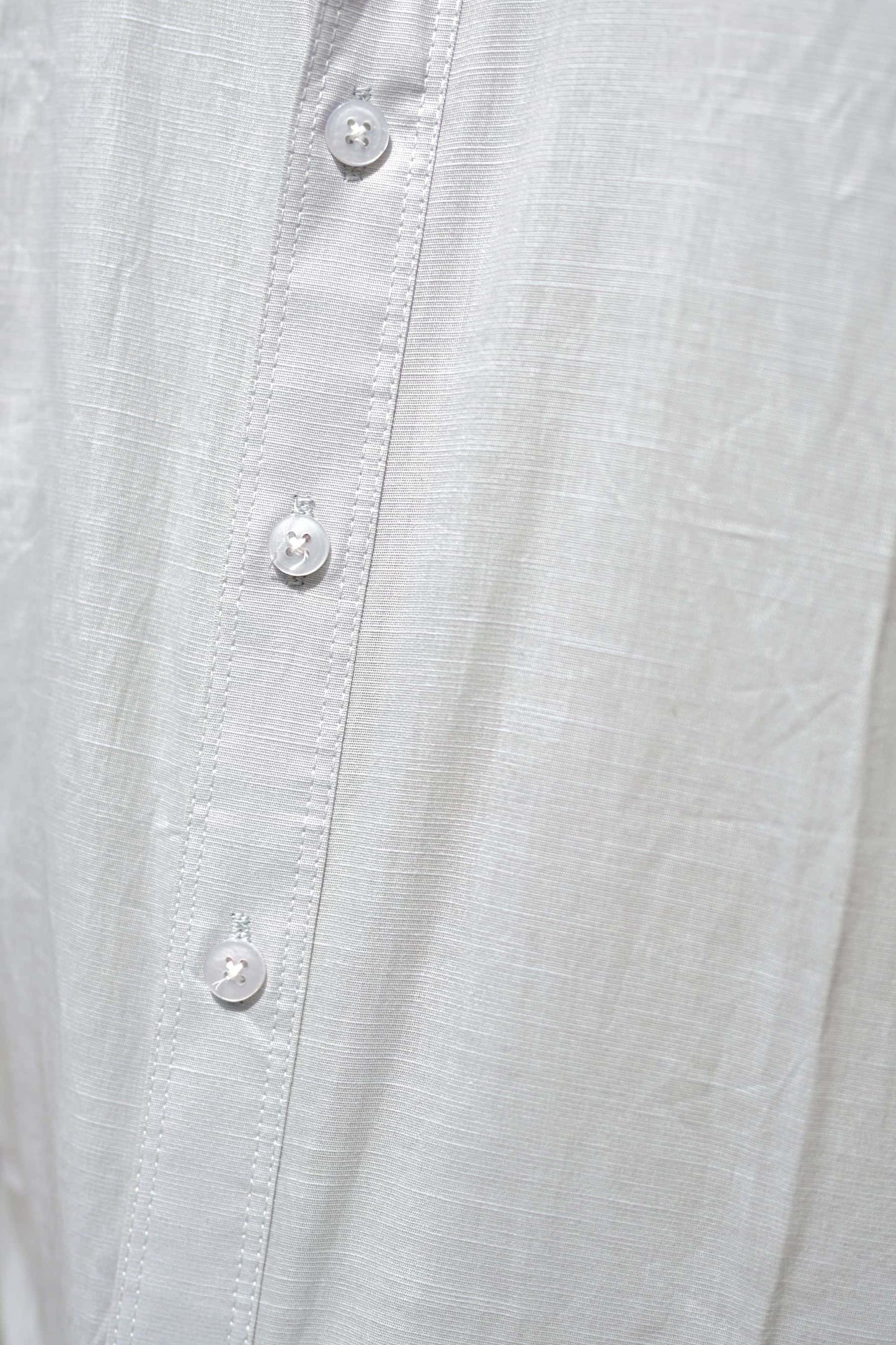 Chaudhar Slim Fit Grey Linen Shirt