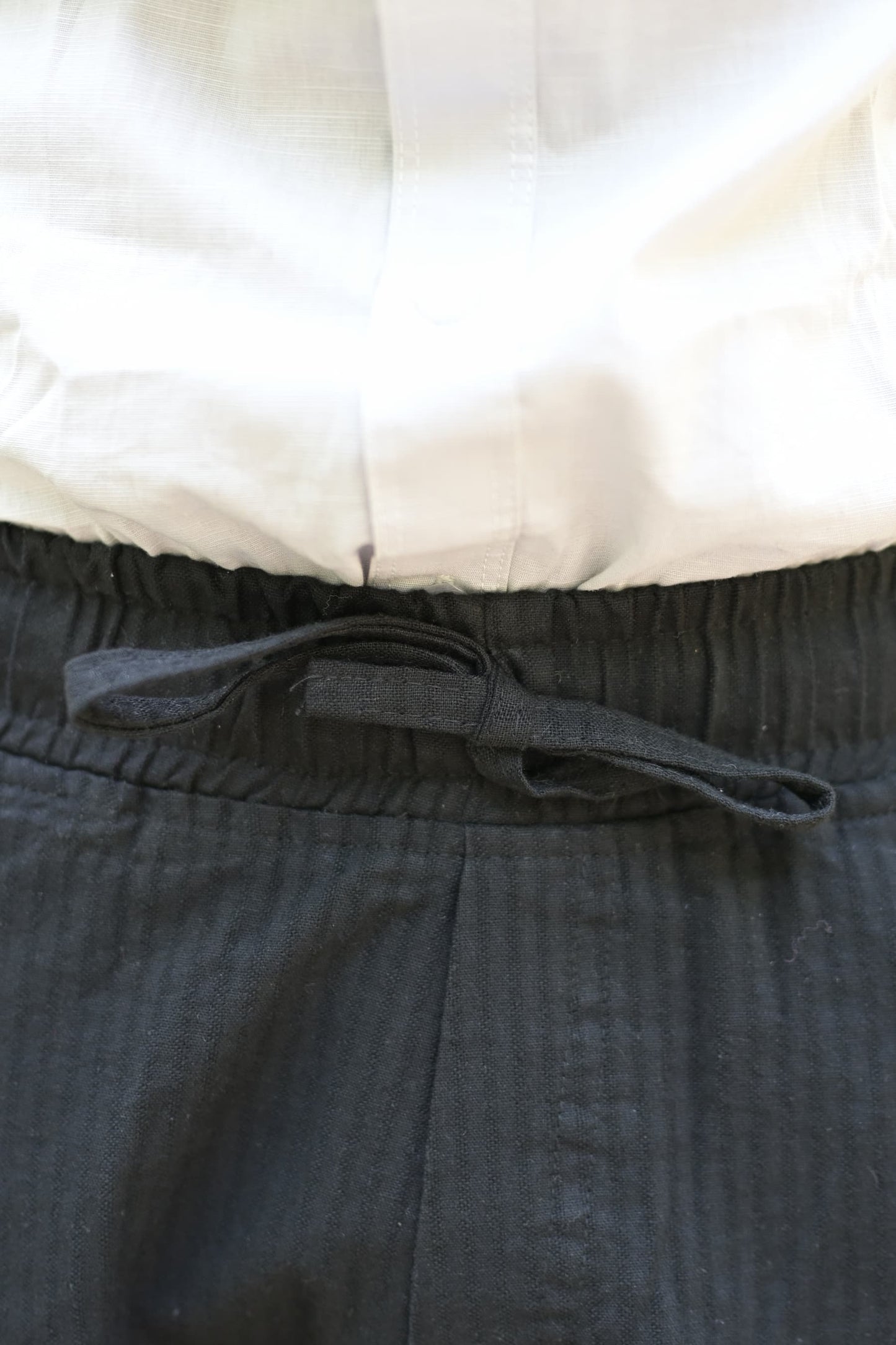 Chaudhar Linen Lining Straight Fit Black Trouser