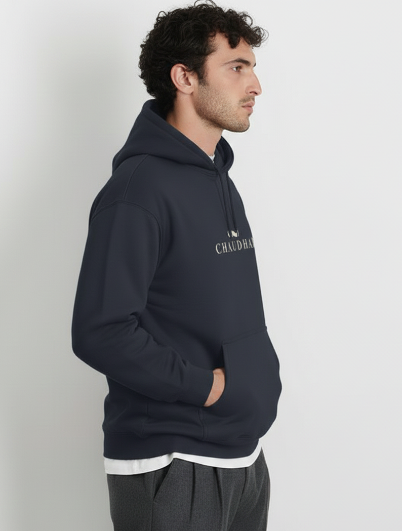 Chaudhar's Navy Blue Oversized Hoodie