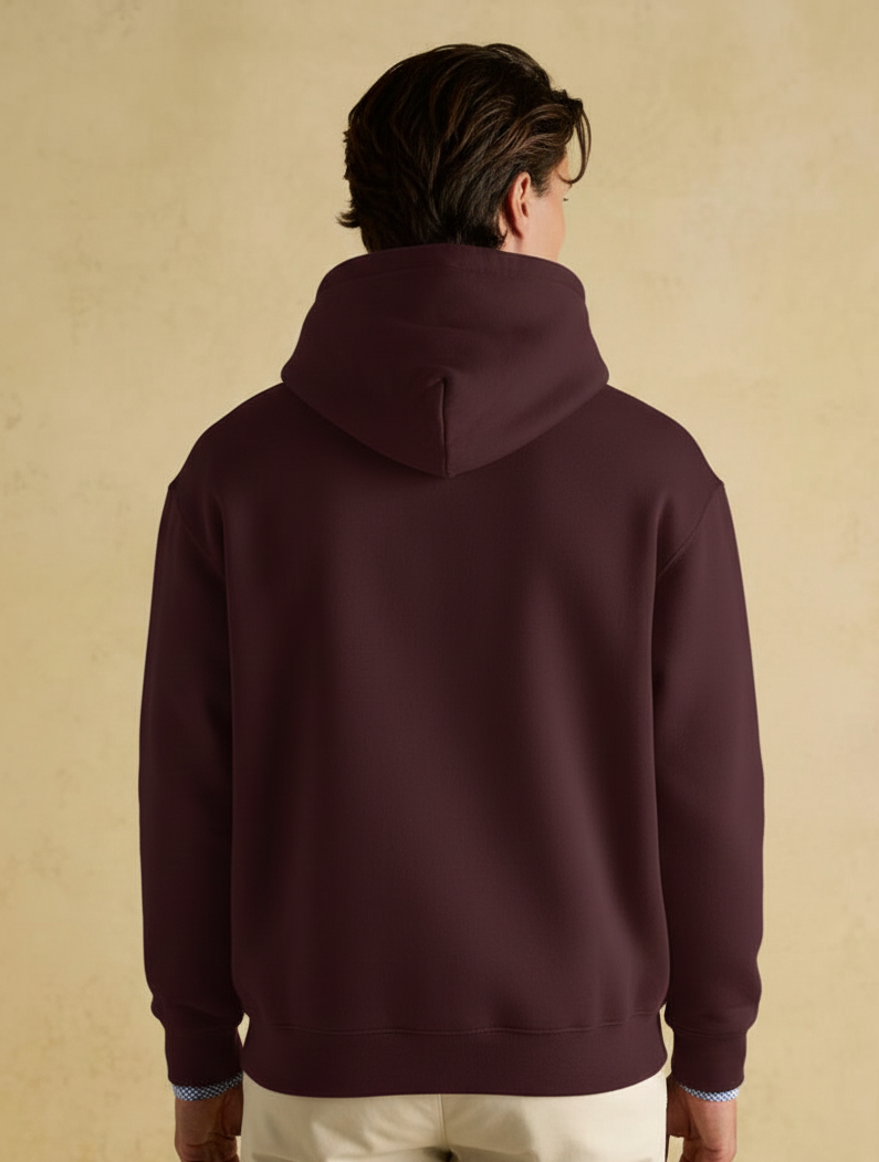 Chaudhar's Maroon Oversized Hoodie