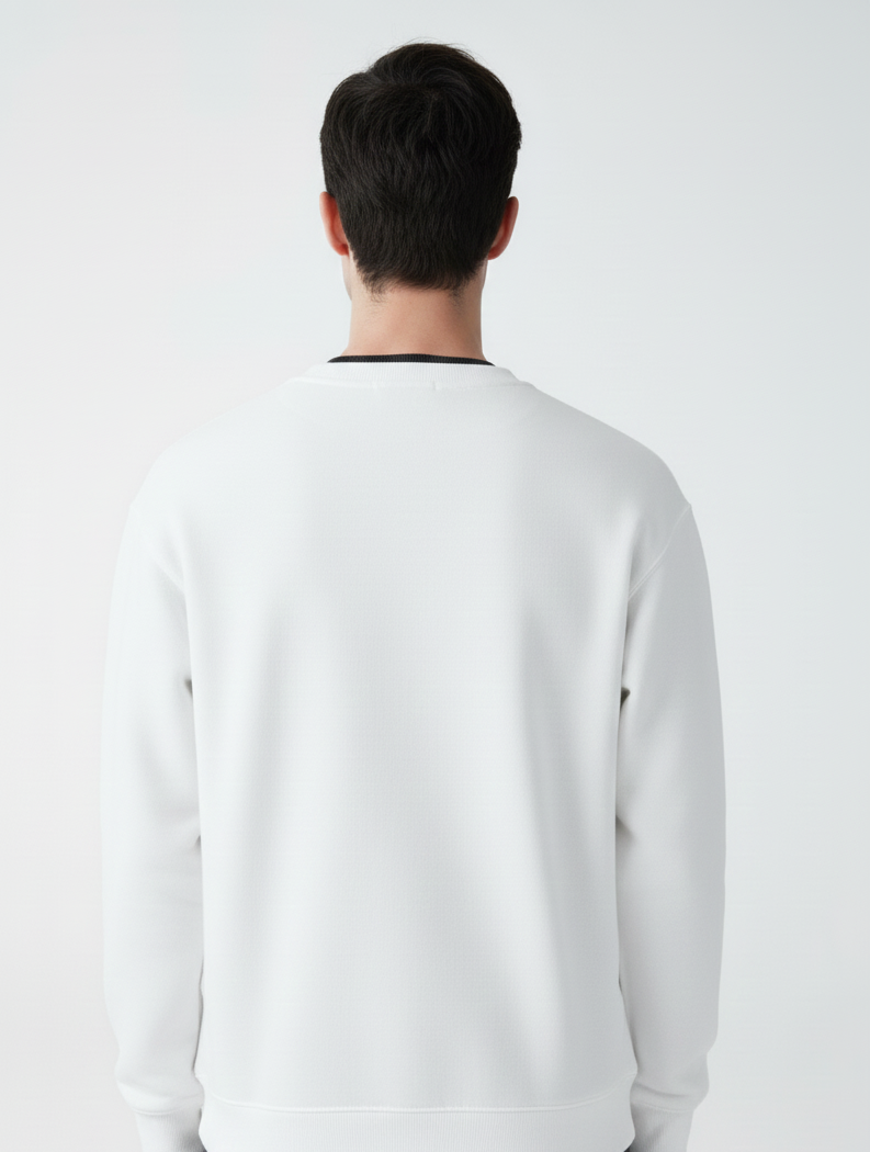 Chaudhar's White Oversized Sweatshirt